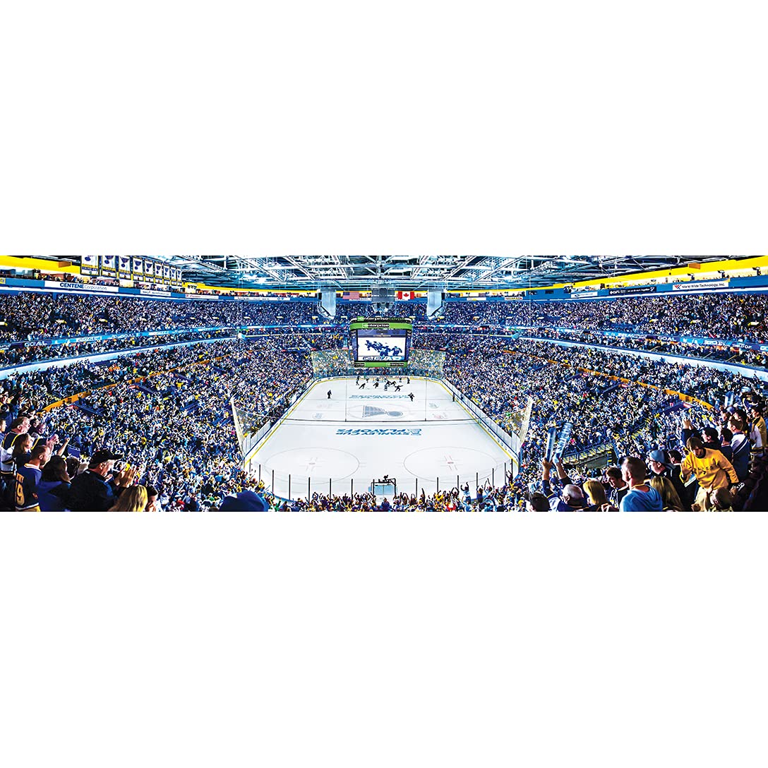 Masterpieces 1000 Piece Sports Jigsaw Puzzle - Nhl St. Louis Blues Center View Panoramic - 13'X39'
