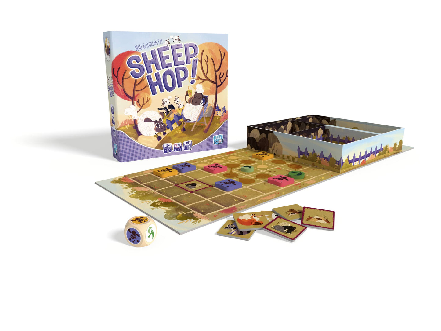 Space Cow Sheep Hop Board Game | Cooperative Strategy Game | Fun Family Game For Kids And Adults | Ages 5+ | 1-4 Players | Avera