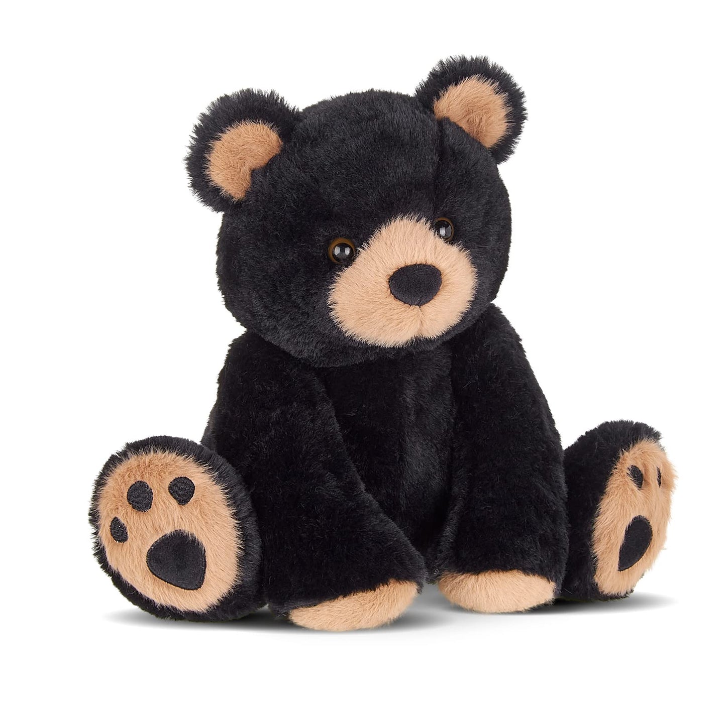 Bearington Collection Bear Stuffed Animal, 10.5" Plush Black Bear, Woody Variant