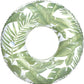 Funboy Giant Inflatable Tropical Tube Float, Donut Style Pool Float, Luxury Raft For Summer Pool Parties And Entertainment