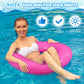 JellyArch 6 Pcs Inflatable Pool Floats 28 Inches Swim Tube Bulk for mature-themeds Swimming Ring Pool Floaties for Beach Party Decorations Women and Men River Lake Summer Vacation Holiday (Pink)