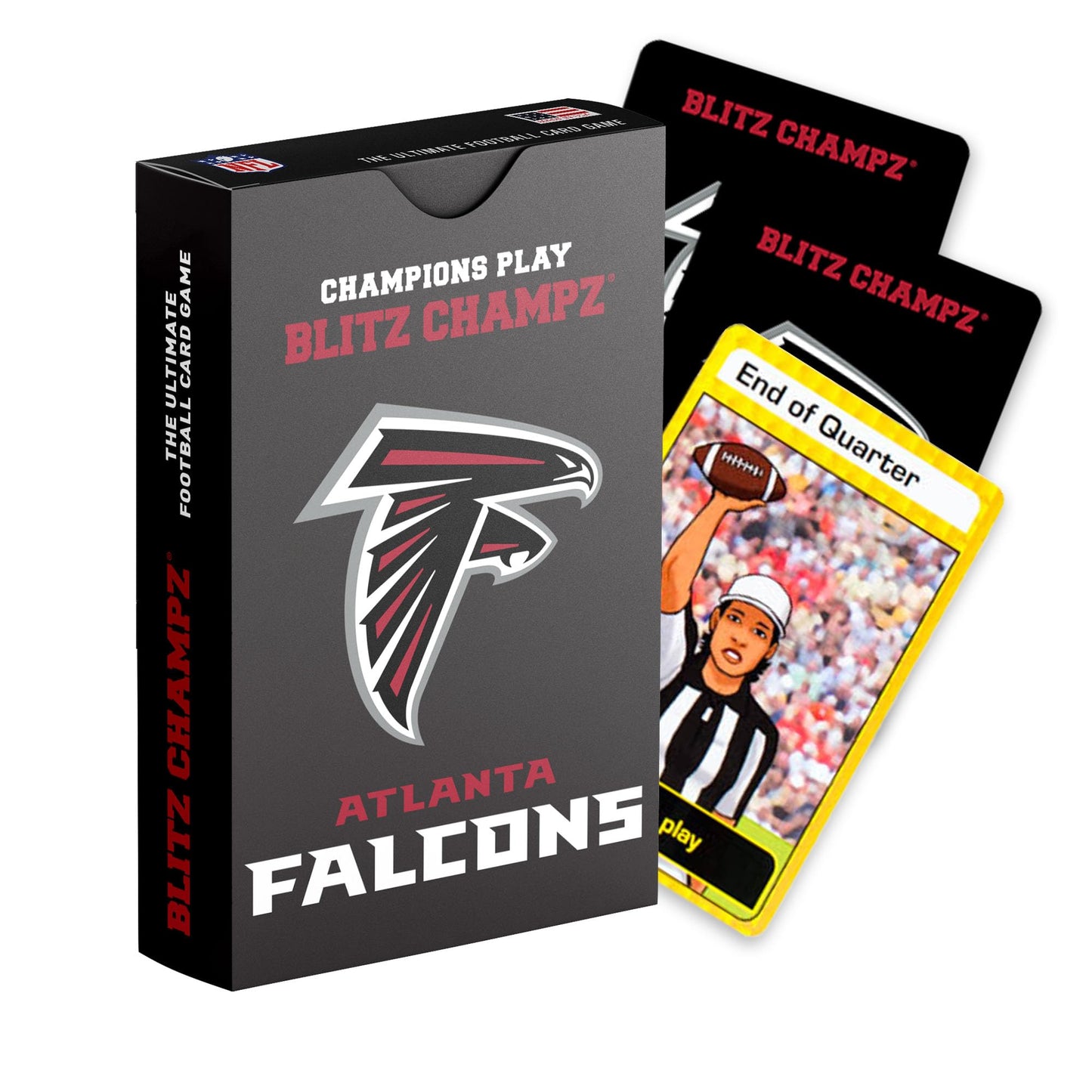 Blitz Champz Atlanta Falcons - Officially Licensed NFL Playing Cards & Falcons Gifts for Men & Women, Fun Travel Card Games for 