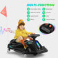 360 Degrees Rotating Ride On Drift Car And 2 Replacement Universal Wheels, 24V Electric Drifting Go Kart For Kids W/Brushless Mo