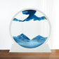 Winthfure Moving Sand Art Christmas Gift - 3D Deep Sea Sandscape In Round Glass Flowing Sand Frame, Children'S Large Desktop Art