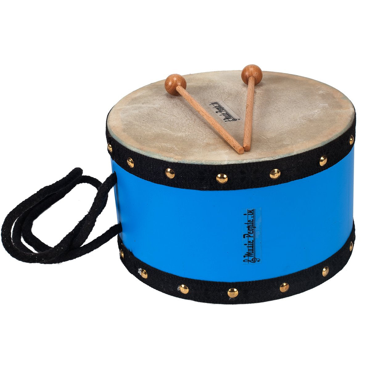 Musicpeople Kids Big Play Drum With Sticks (Wooden Shell) (Blue) Ideal For Child Activity (Made In India) Handmade Product