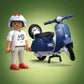 PLAYMOBIL Cars 71622 1969 Vespa 150 Sprint Veloce  Blue  Faithful Model for Collectors and Fans  Includes Versatile Accessories and Detachable Spare Wheel