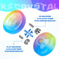 Responsive Yoyo For Kids Beginners, Professional Yoyo Crystal K2, Dual Purpose Yo-Yo For Adults + Extra Unresponsive Yo Yo Bearing + 12 Yoyo Strings + Yoyo Storage Bag ( Yellow Pink Blue Gradient)