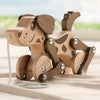 Montessori Toys 1 2 3 4 Years Old Boys Girls Wooden Walking Pull Dog Toy For Baby Toddler, Pull Along Walking Toys, Walk Along P