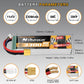 Nihewo 2Packs 11.1V Lipo Battery, 3S Lipo Battery 3300mAh 80C XT60 Connector Compatible with Axial E-flite RC Airplane Helicopte