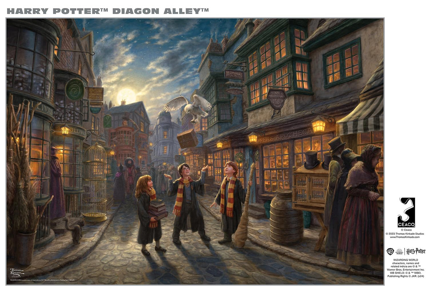 Buffalo Games 500 Piece Jigsaw Puzzle - Harry Potter Diagon Alley - Challenging Adult Puzzle, Finished Size 21.25 x 15.00, Paper Material