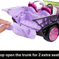 Monster High Toy Car, Ghoul Mobile with Pet & Cooler Accessories, Purple Doll-Sized Convertible with Spiderweb Details