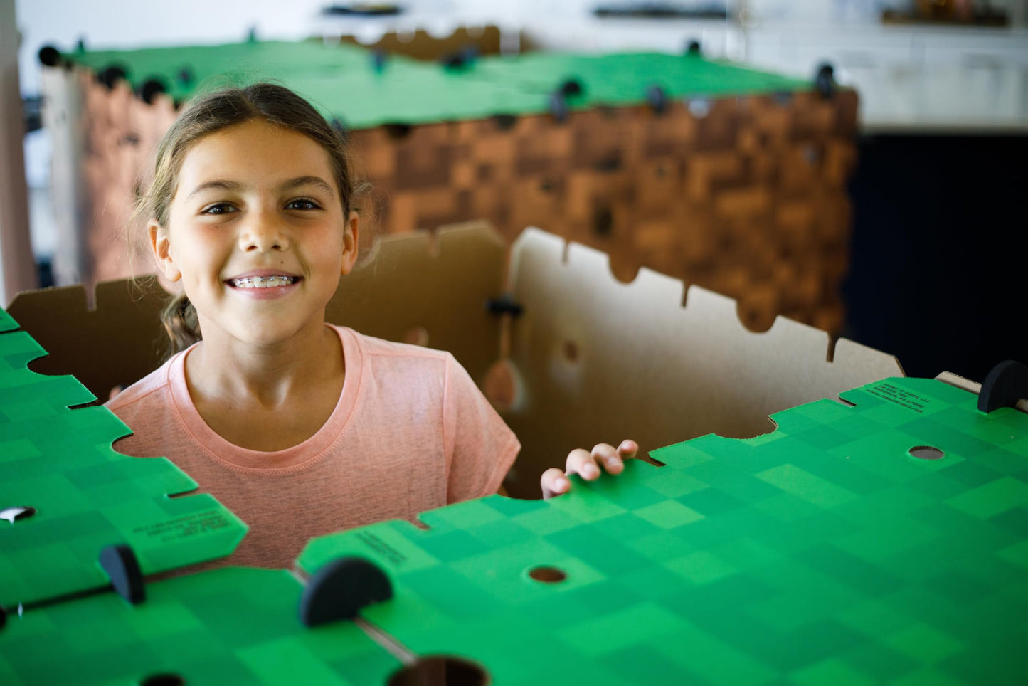 Make-A-Fort Minecraft Explorer Kit - 3 Pack, Durable Cardboard, Brown, Model 104 - Build Forts, Mazes, and Tunnels for Ages 8+