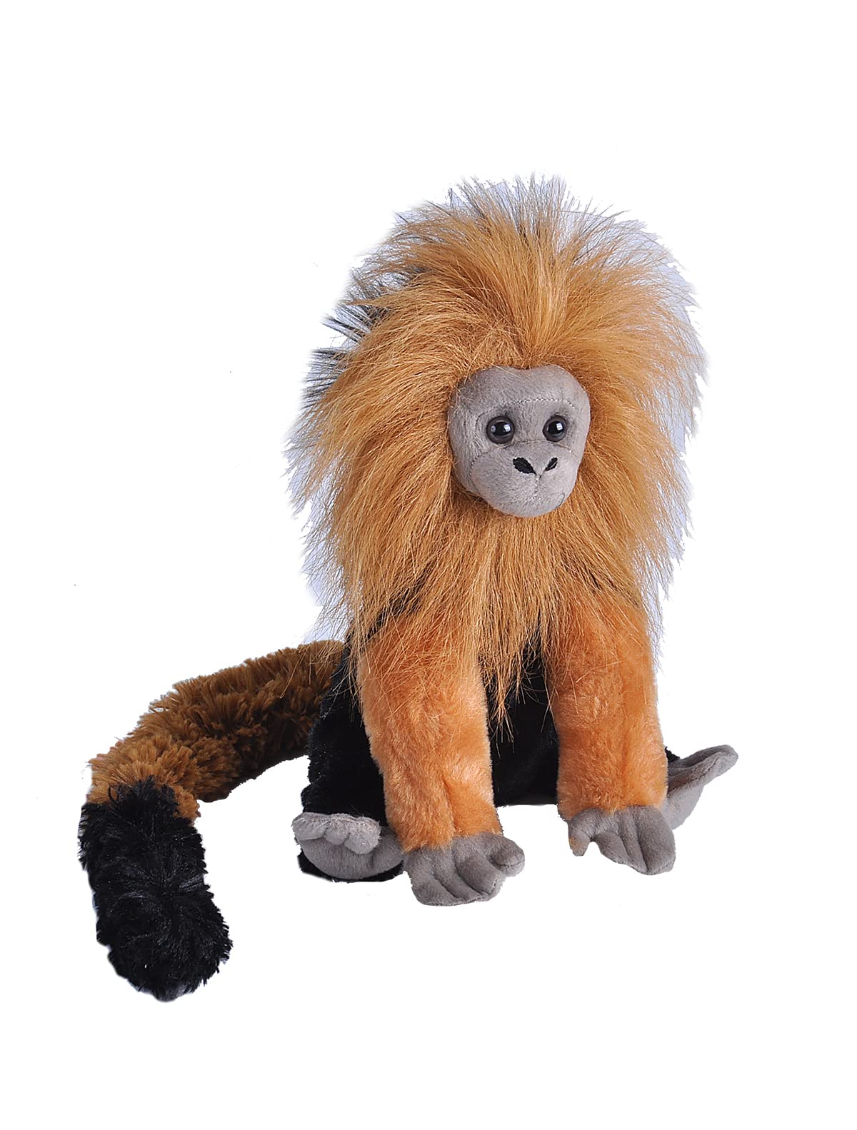 WILD REPUBLIC Golden Lion Tamarin Cuddlekins Stuffed Animal, 12 inches, Made from Recycled Materials, Plush Toy for Kids