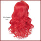 Mermaid Wigs For Kids Girls 21-Inch Long Red Curly Kid'S Mermaid Wig Wave Wigs With Starfish Hairclip & Hair Net For Halloween C