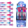 Tiny Mills 24 Pcs Galaxy Outer Space Multi Point Stackable Pencil with Eraser for Outer Space Galaxy Birthday Party Favor Prize 