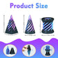 3PCS Impossible Cone 3D Printed Spiral Cone Fidget Toys Impossible Pyramid Passthrough Sculpture Stress Relieving Toys for mature-themeds and Kids Stocking Filler White Elephant Gifts (Purple+Black)