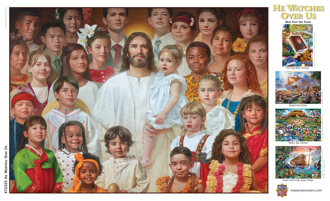 Masterpieces 1000 Piece Jigsaw Puzzle For Adults, Family, Or Kids - He Watches Over Us - 19.25''X26.75''