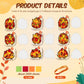 Pajean 36 Sets Fall Crafts Kit DIY Hedgehog Autumn Paper Crafts with Colored Tissue Paper Stickers Hedgehog Suncatcher Hanging O