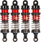 RcThjia 72mm Shocks Oil Shock Absorber RC Shock Absorber Damper Set for 1/12 1/14 1/16 Scale RC Cars WLtoys 144001, 124019, 1240