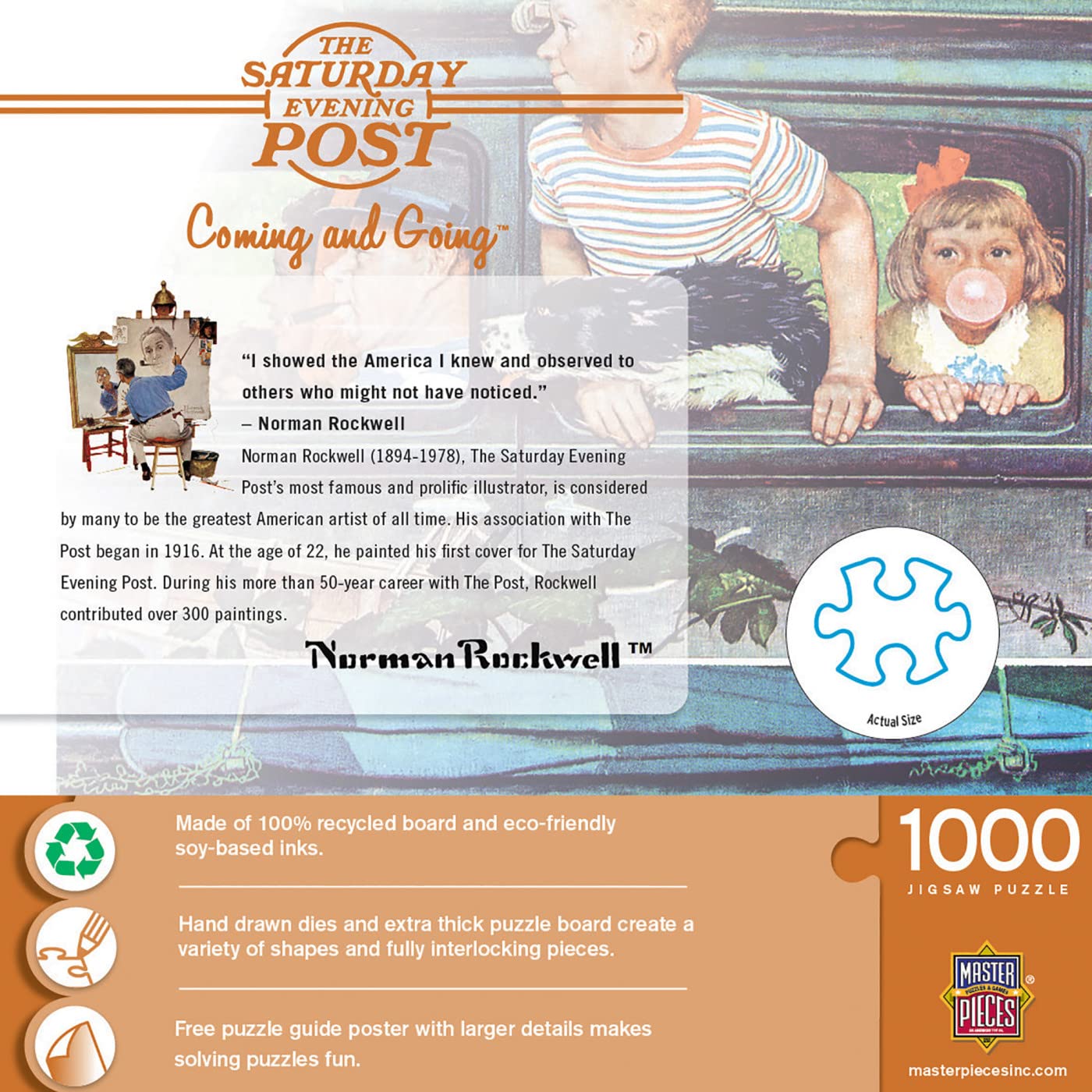 Masterpieces 1000 Piece Jigsaw Puzzle For Adults, Family, Or Youth - Coming And Going - 25''X25''