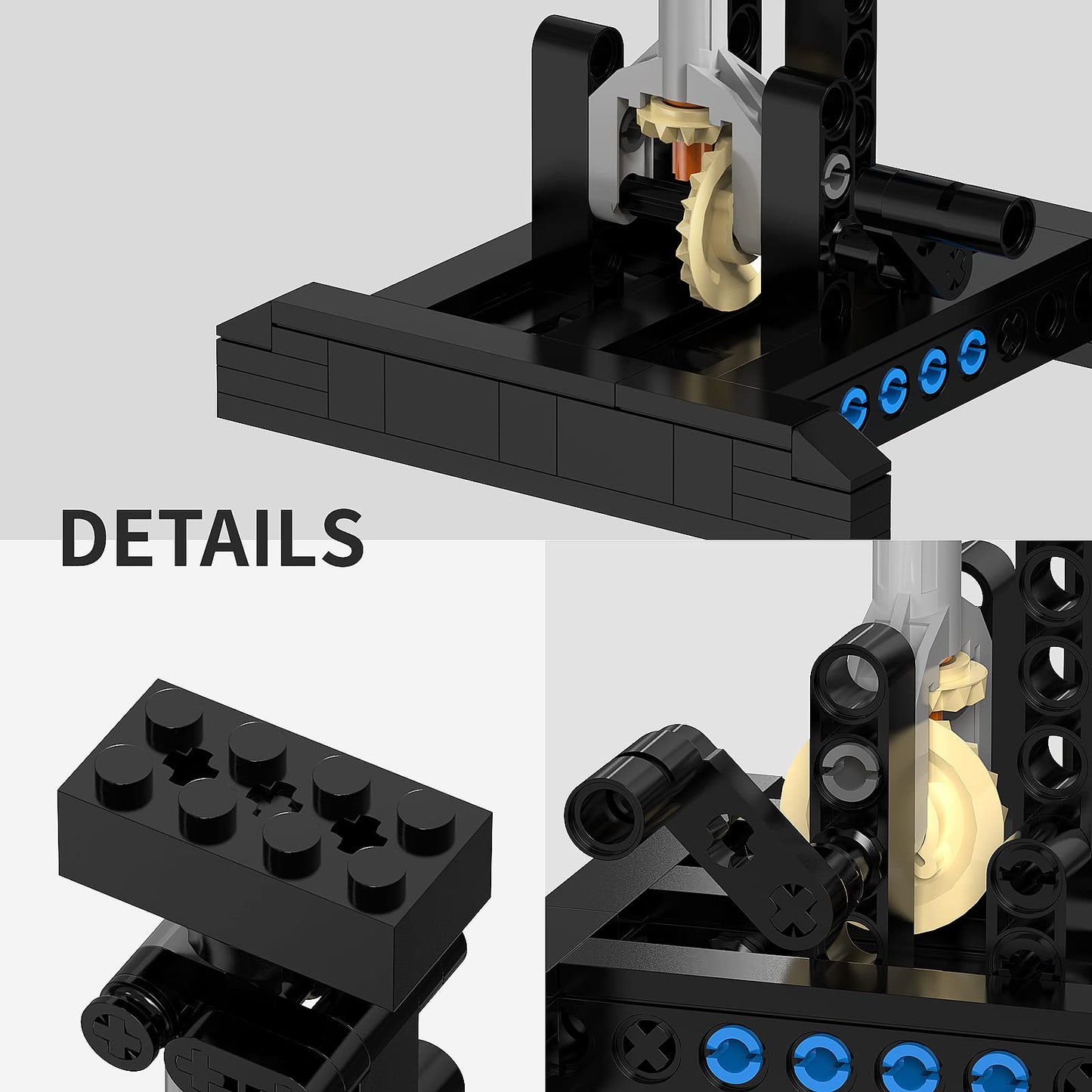 Display Stand For Lego Tie Bomber 75347 Building Kit, Adjustable Angle Multifunctional Bracket, Toy Playset For Kids Aged 6 Plus