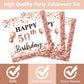 50 And Fabulous Birthday Decorations For 24 Guests,Rose Gold 50Th Birthday Plates And Napkins Tableware Set Disposable Fifty Bir