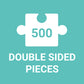 Trina Turk 500 Piece Double Sided Puzzle With Shaped Pieces From Galison - Colorful Puzzle With 15 Shaped Pieces, Featuring The