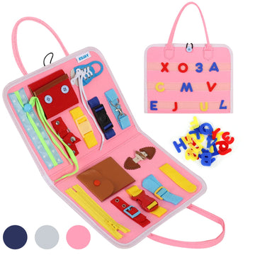 Esjay Busy Board For Toddlers, Montessori Toys To Learn Fine Motor Skill, Sensory Board, Toys Gifts Girls Boys 3+ Year Old, Todd