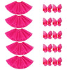 BGFKS Tutu Skirt for Girls,5 Pack Princess Party Favor Dress Skirt Set with hairclips for 2-8 Years.(Hot Pink)