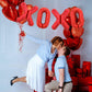 Toniful 16 Inch Valentines Day Letter Balloons Banner Foil Valentines Day Decoration Balloons For Romantic Valentine'S Day Weddi
