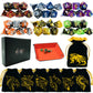 6 Sets DND Dice Double-Color Polyhedral Dice Dungeons and Dragons Rolling Dice for RPG MTG Table Games Dice Bulk with Free Six D