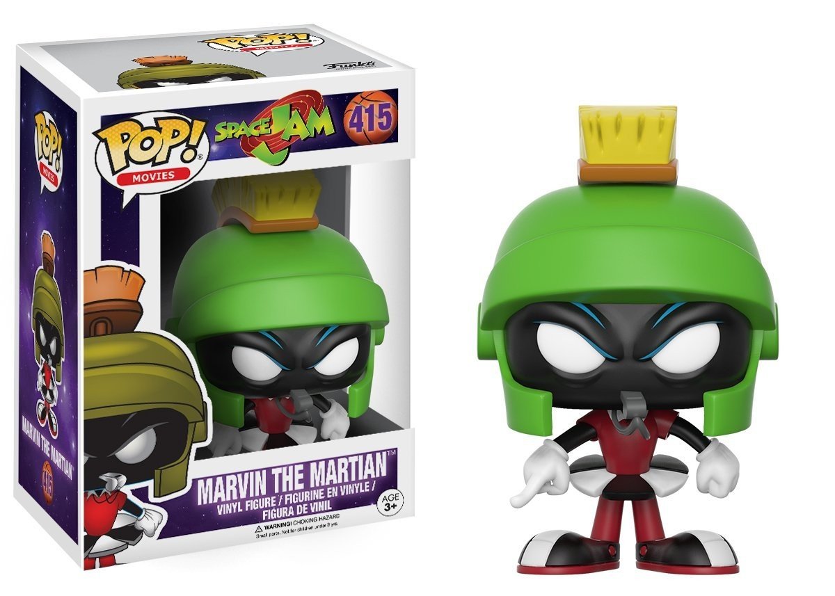 Funko POP Marvin Action Figure - 3.75 inches Vinyl - Space Jam - Model 12430