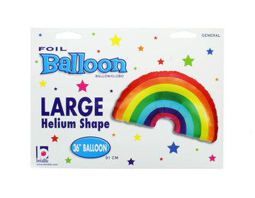 Betallic Rainbow Balloon - Multi-colored Plastic One Size Model 705136