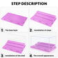 Mlikero Display Case For Minifigures Action Figures Blocks, Clear Dustproof Acrylic Display Box Storage With 3 Movable Steps Gifts For Children,Purple…