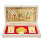 ARNAVIRA Lakshmi Ganpati With Kalash Gold Plated Photo Frame with Charan Paduka Pocket Temple for House Warming Gifts Return Gif