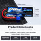 Zeee 2S Lipo Battery 6500mAh 120C 7.4V Hard Case Battery with EC3 Connector for RC Vehicles RC Car Truck Truggy 1/10 Scale Racin