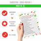 Paper Clever Party Christmas Trivia Game - 25 Guest Pack, Cardstock, Multicolor, Office & Holiday Fun, Model 12minxmasgame01