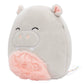 Squishmallows Original 5-Inch Harrison The Hippo - Official Jazwares Easter Plush - Collectible Soft & Squishy Mini Basket Stuffer Stuffed Animal Toy - Add To Your Squad - Gift For Kids, Girls & Boys