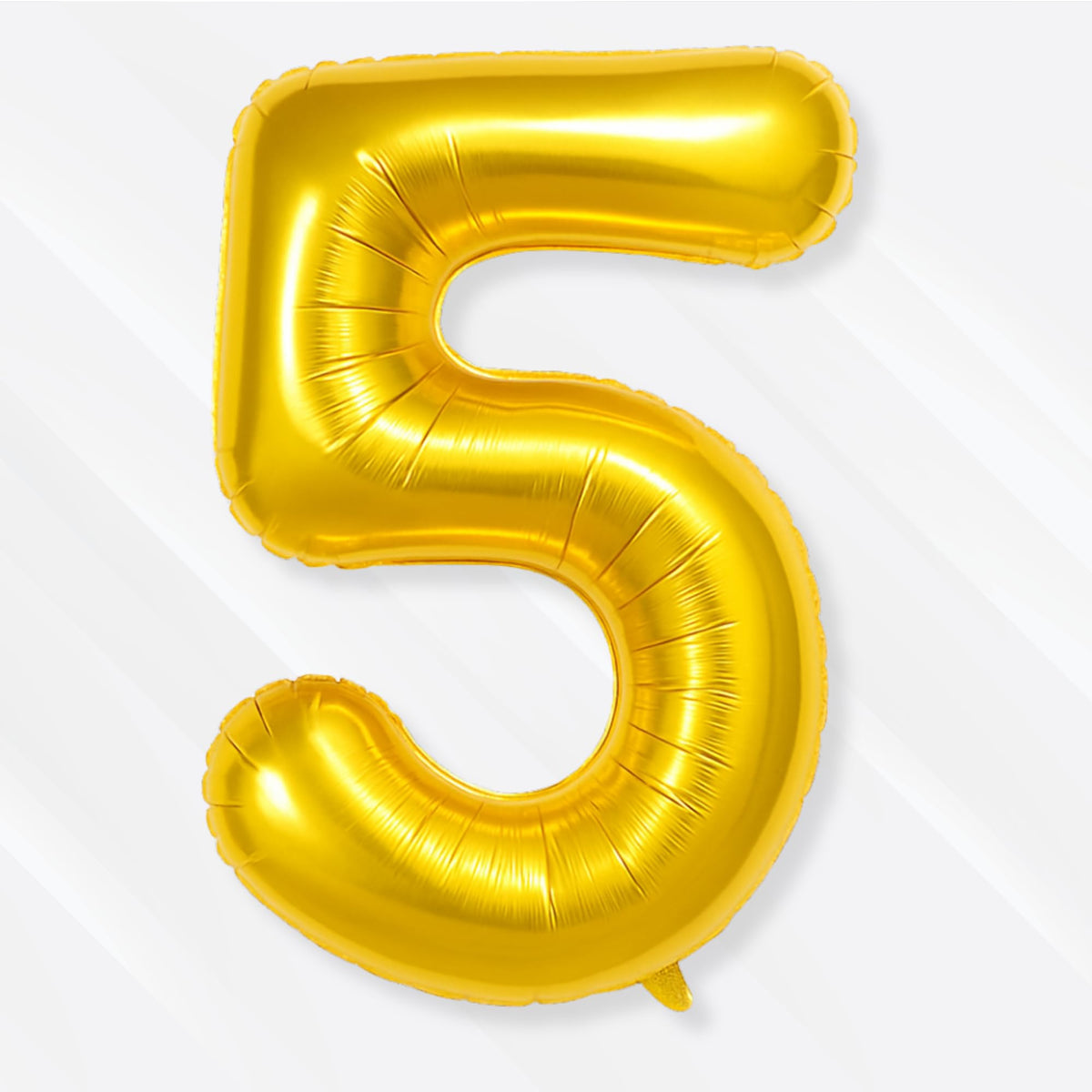 Flyloons 5 number Foil Balloon Gold 16 inch Size For Kids Boys Girls Birthday Decoration Items 5th Year Number Balloons 0 to 9 S