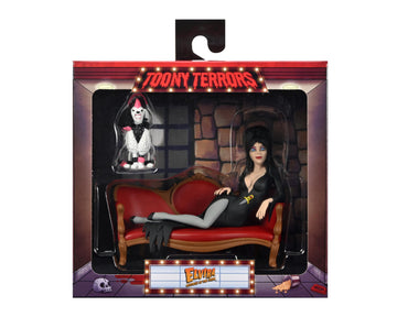 Neca - Elvira On Couch (Toony Terrors) 6' Action Figure Boxed Set