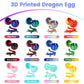 4Pcs 3D Printed Dragon Egg, Executive Desk Toys Dragon Eggs With Dragon Inside, Small 3D Printed Dragon Fidget Toys Autism Toys