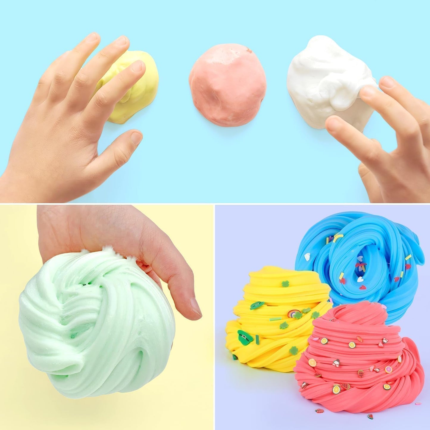 38 Pack Butter Slime Kit, Valentine'S Day Slime Sensory Tactile Fidget Toy, Educational Slime Toy, Soft & Non-Sticky, Birthday E