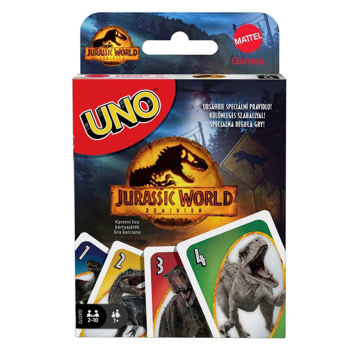 Jurassic World Toys Dominion Card Game with Themed Deck & Special Rule  Gift for Kid  mature-themed & Family Game Nights  Ages 7 Years Old & Up