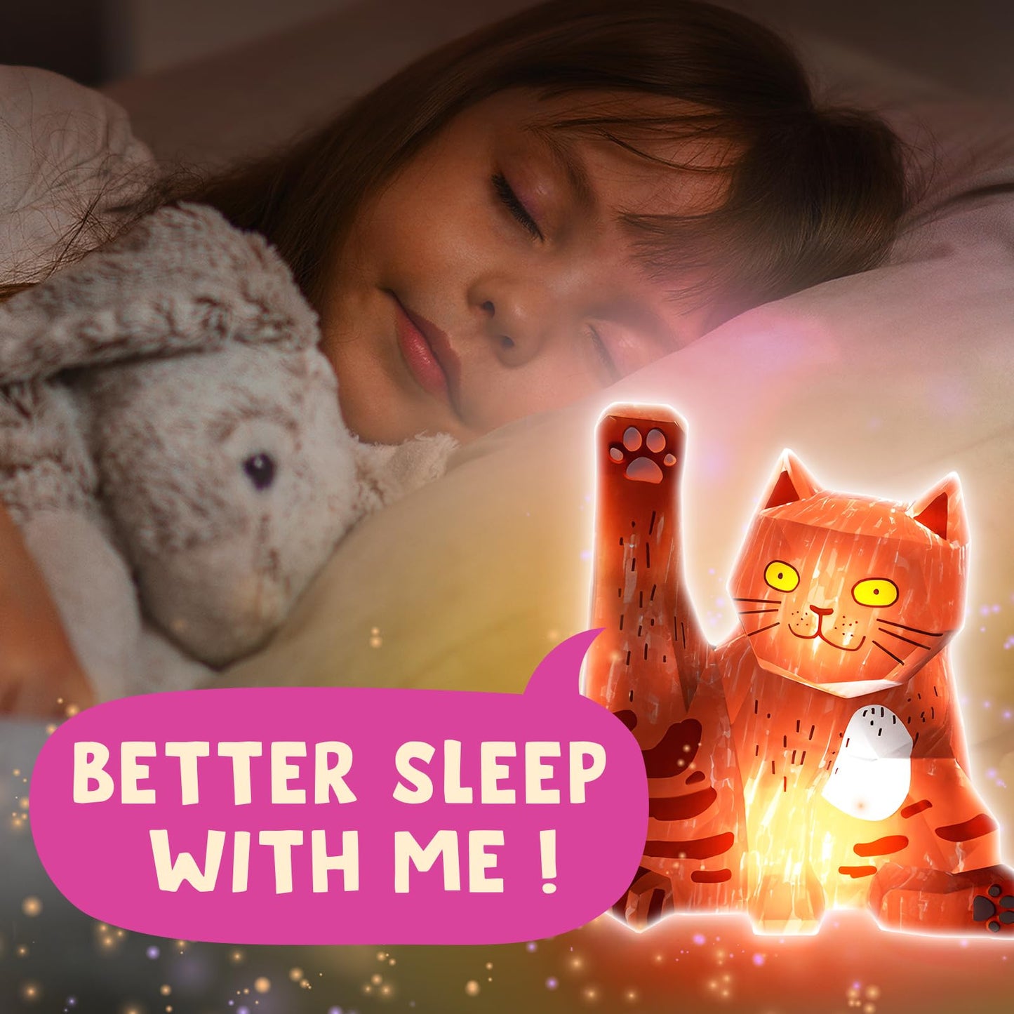 Paint Your Own Yoga Cat Lamp Kit, DIY Cat Crafts Night Light, Arts & Crafts for Kids Age 8-12, Art Supplies Painting Kit, Birthd