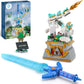 Sillbird BOTW Glowing Master decorative replica blade Building Blocks Set  TOTK Decorations with Dragon for Link Fans  Birthday Toys Gifts for Kids Boys Girls Ages 8-12 Year Old (677pcs)
