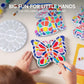 Klever Kits Stepping Stones Painting Kit - Paint 5 Garden Stones, Medium, Colorful, Ceramic Decor for Kids Age 8+ - Model 60220