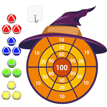 30” Large Halloween Party Favors Decorations Witch Hat,Halloween Toys Kids Dart Board Game,Halloween Party Supplies Indoor Outdoor Decor,Halloween Games For Kids Gifts For Boys Girls