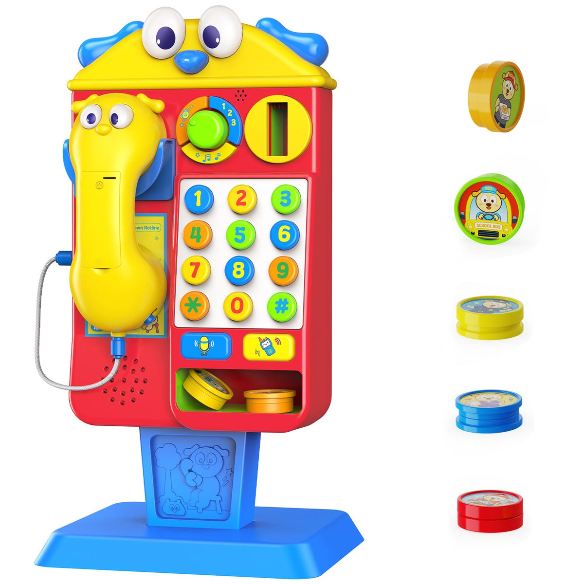 Musical Telephone Booth Toys for 1,2,3 Year Old Boy Girls Birthday Gifts