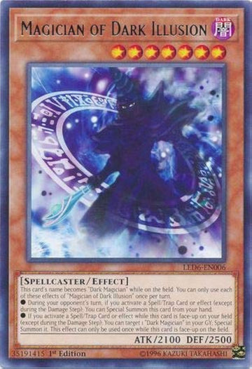 Magician Of Dark Illusion - Led6-En006 - Rare - 1St Edition