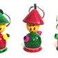 Crafts India Handcrafted Channapatna Wooden Doll Key Chain (Gombe)  5Pcs